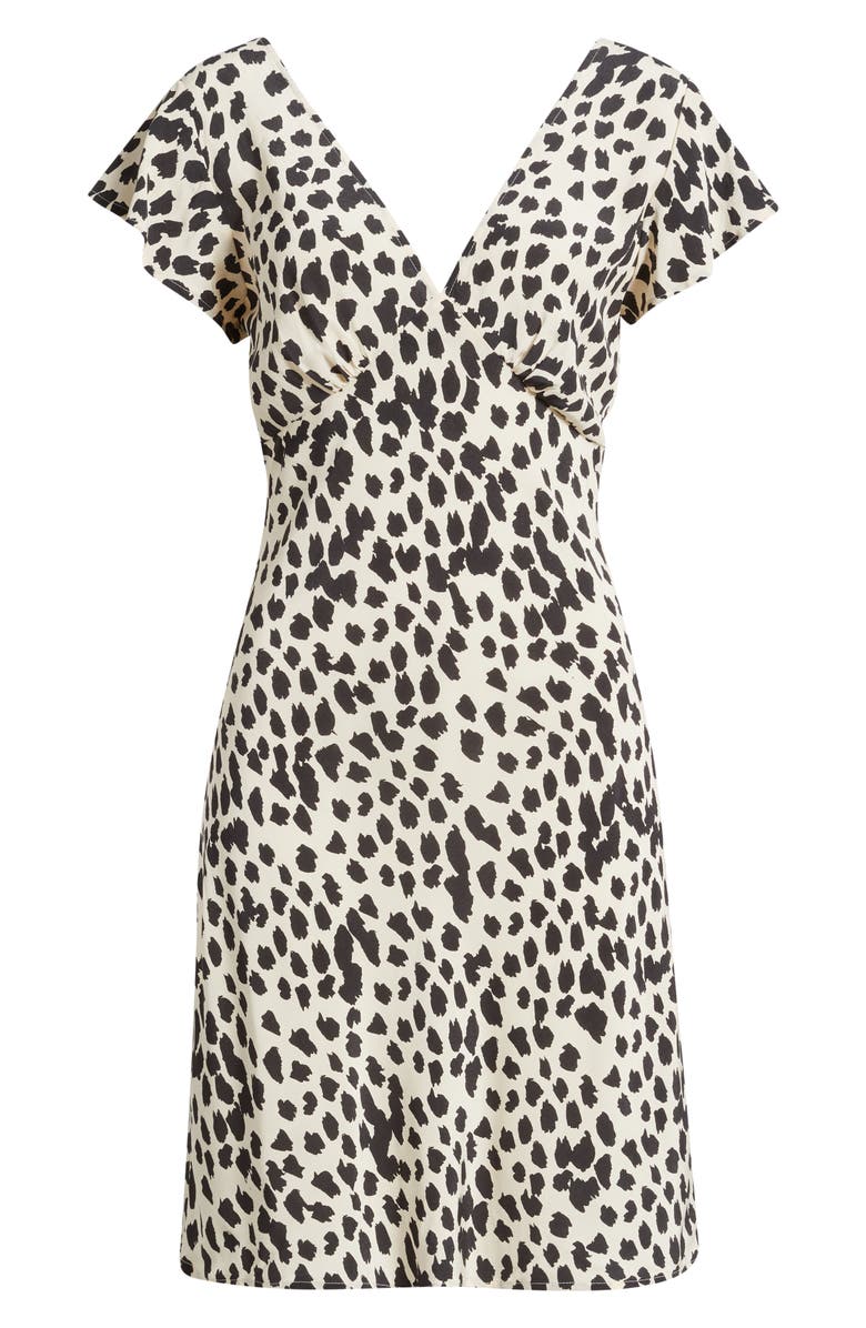 Rails Gigi Spot Print Minidress, Alternate, color, Taupe Spotted