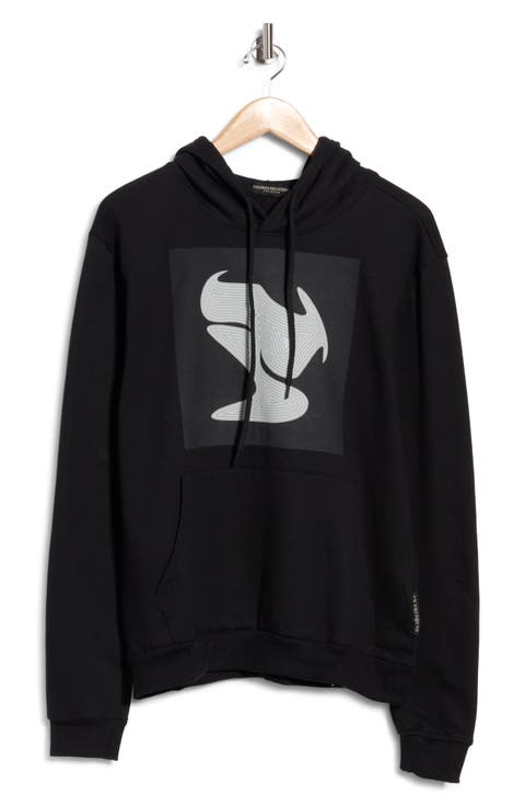 Abstract Swoosh Graphic Hoodie