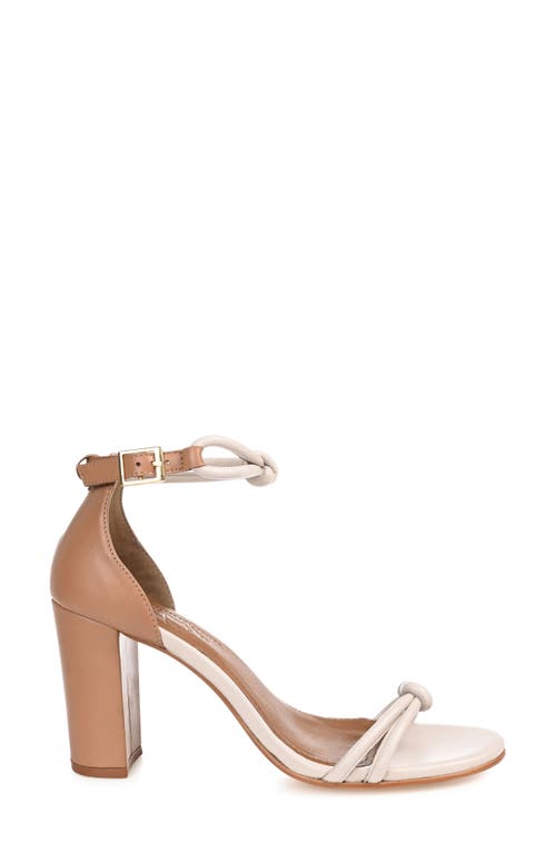 Journee Signature Jettah Ankle Strap Sandal In Tan/bone