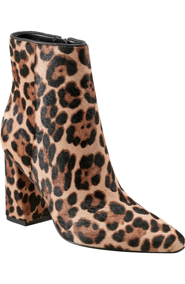 Marc Fisher LTD Yanaraly Genuine Calf Hair Bootie, Main, color, Medium Brown