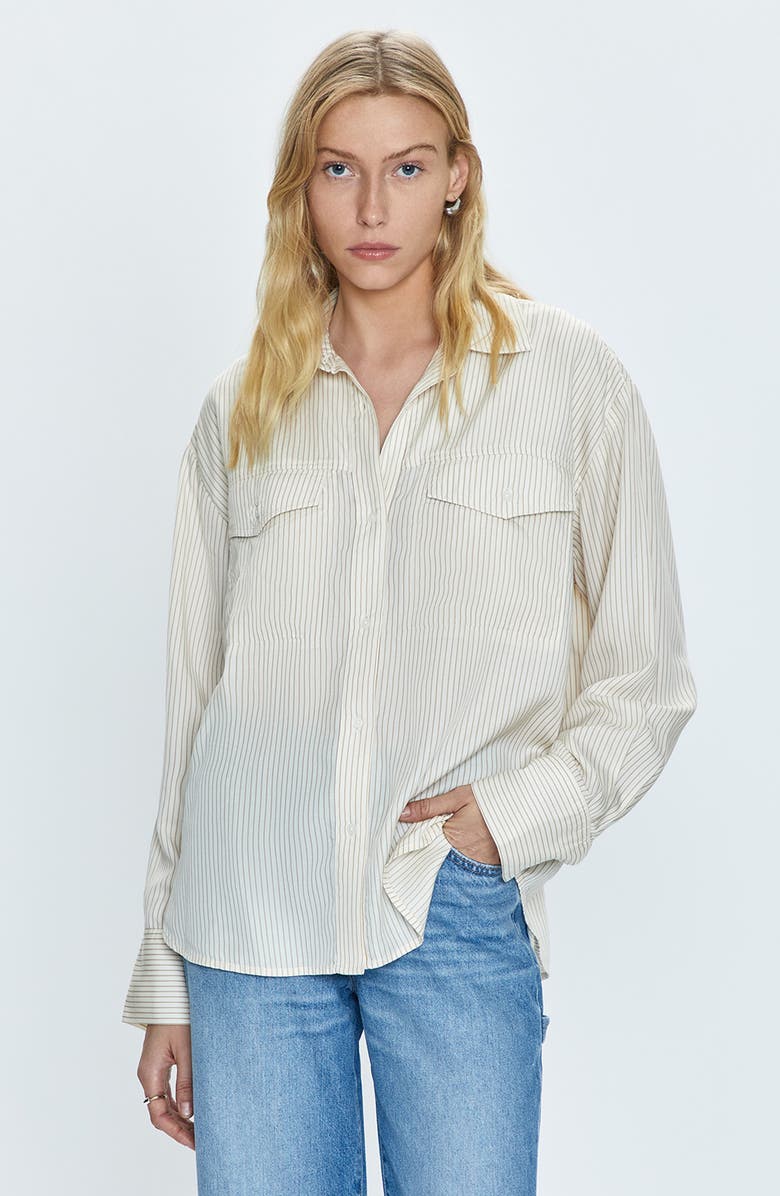 Pistola Nellie Oversize Button-Up Shirt, Alternate, color,