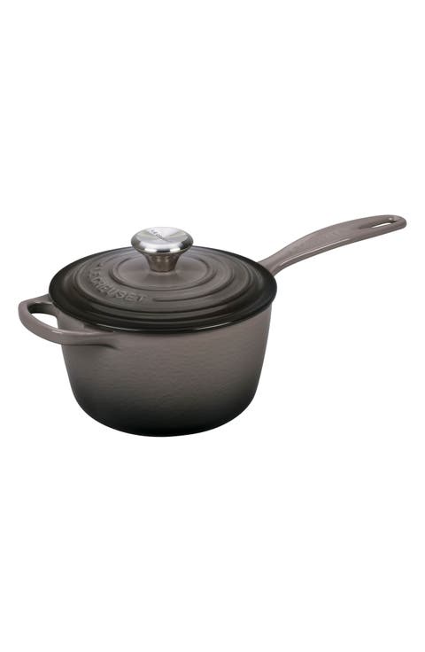 Signature 1.75-Quart Enameled Cast Iron Saucepan