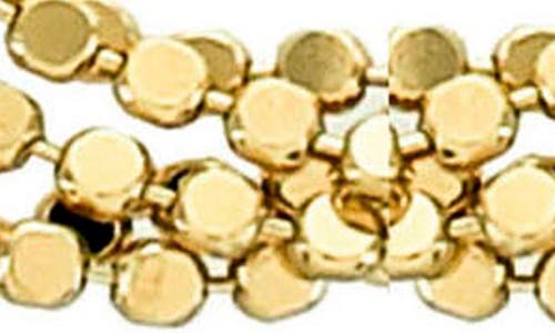 Panacea Multi Row Slider Bracelet In Gold