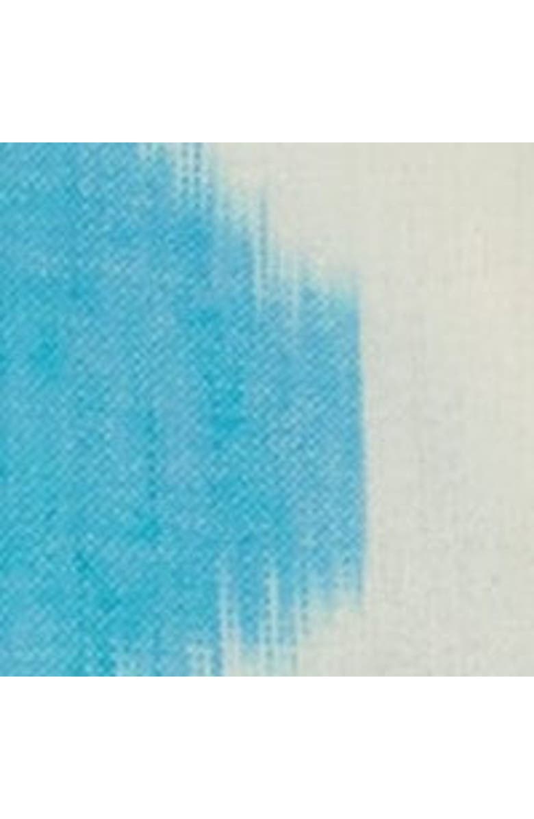 Mer St. Barth Sophie Girl's Tassel Dress Cream Aqua Ikat, Alternate, color, 