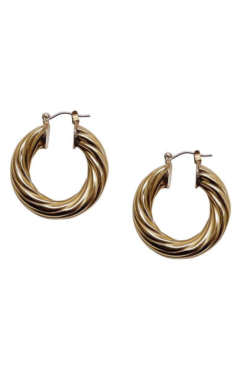 Laura Lombardi Gaia Hoop Earrings, Main, color, 