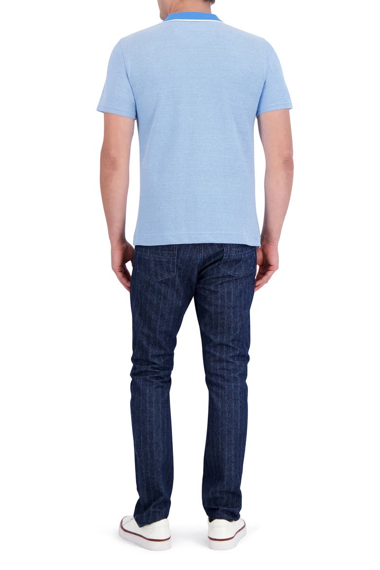 Calmere Tipped Polo, Alternate, color, BRIGHT BLUE