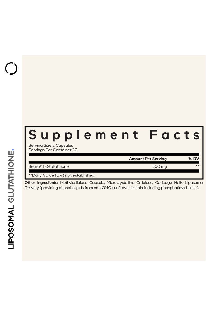 Codeage Liposomal Glutathione Setria<sup>®</sup> L-Glutathione Supplement, Alternate, color, 