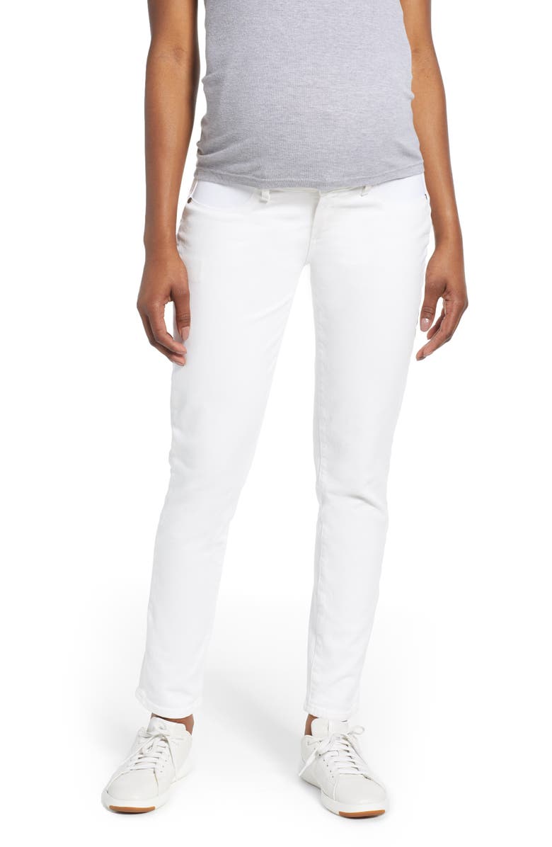 PAIGE 'Skyline' Ankle Peg Skinny Maternity Jeans, Alternate, color, 