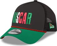 New Era Men's New Era Black/Green NASCAR Mexico City Race 9FORTY A-Frame Trucker Adjustable Hat