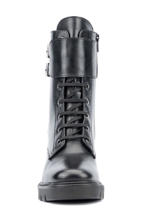 Vintage Foundry Elizabeth Lug Heel Boot In Black