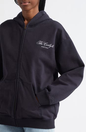Sporty & Rich x The Carlyle Souvenir Cotton Fleece Zip