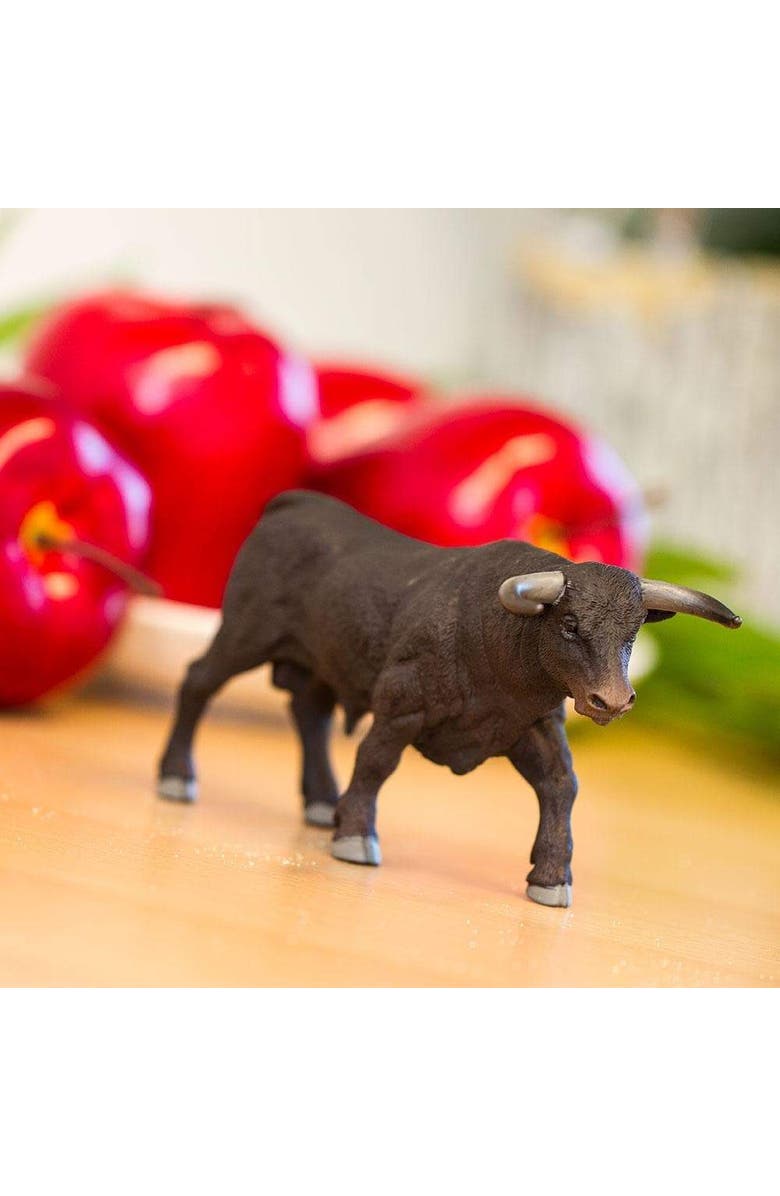 Safari Ltd. Black Bull Kids Toy Figure, Alternate, color, NO COLOR