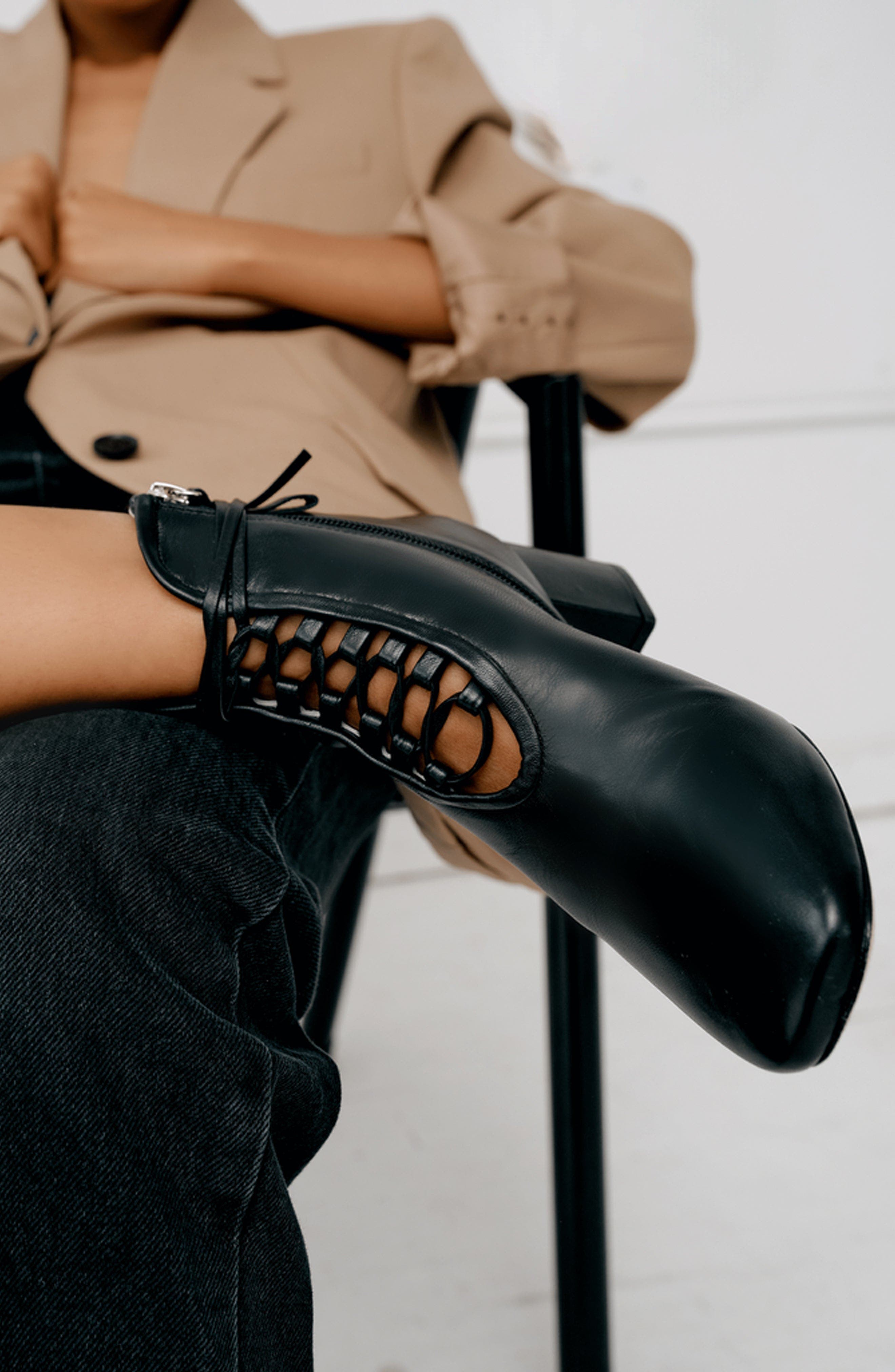 Daniella Shevel Cleo Boot, Alternate, color, Black