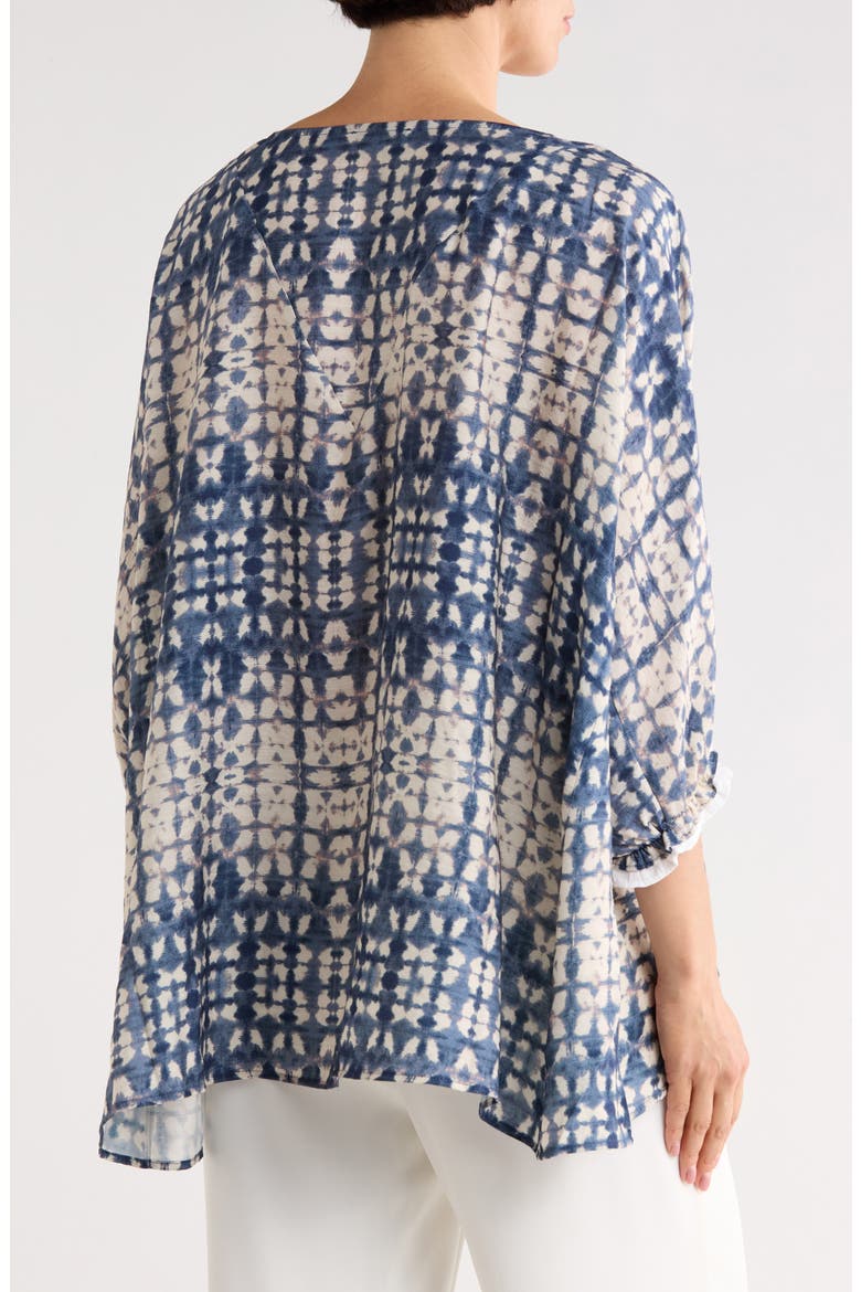 Printed Boxy Top, Alternate, color, BLUE