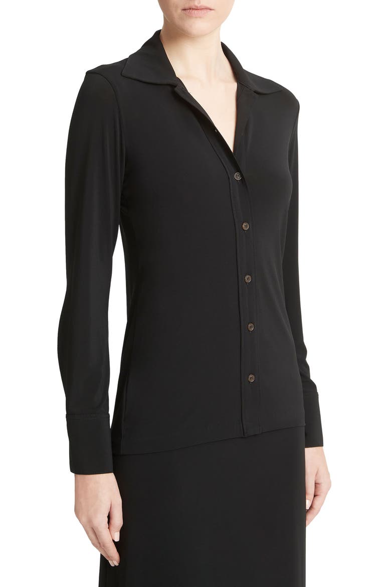 Slim Fit Shirt, Alternate, color, BLACK