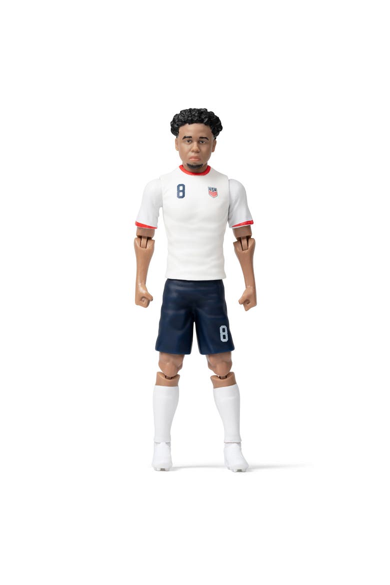 SOCKERS USMNT Weston McKennie 8" Collectible Soccer Action Figure, Alternate, color, White