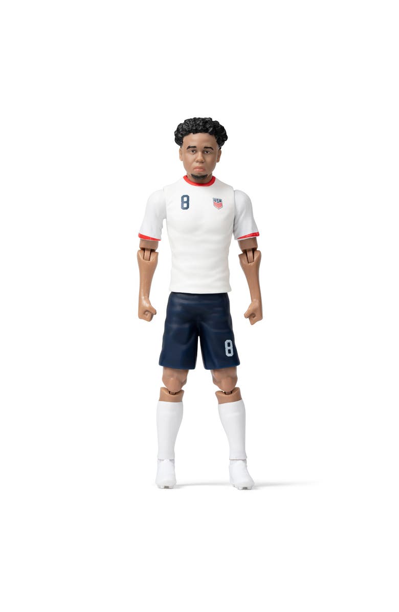 Banbo Toys SOCKERS USMNT Weston McKennie 8" Collectible Soccer Action Figure, Alternate, color, White