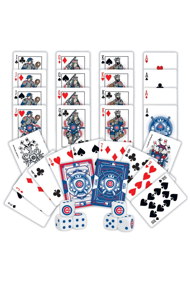 Chicago Cubs Playing Cards & Dice, Alternate, color, Multicolor