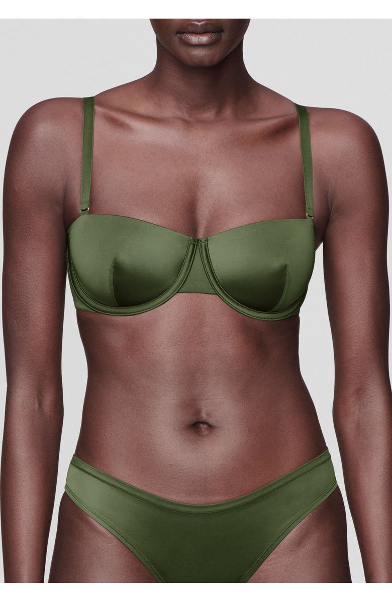 CUUP The Balconette Satin, Alternate, color, Vine Shine