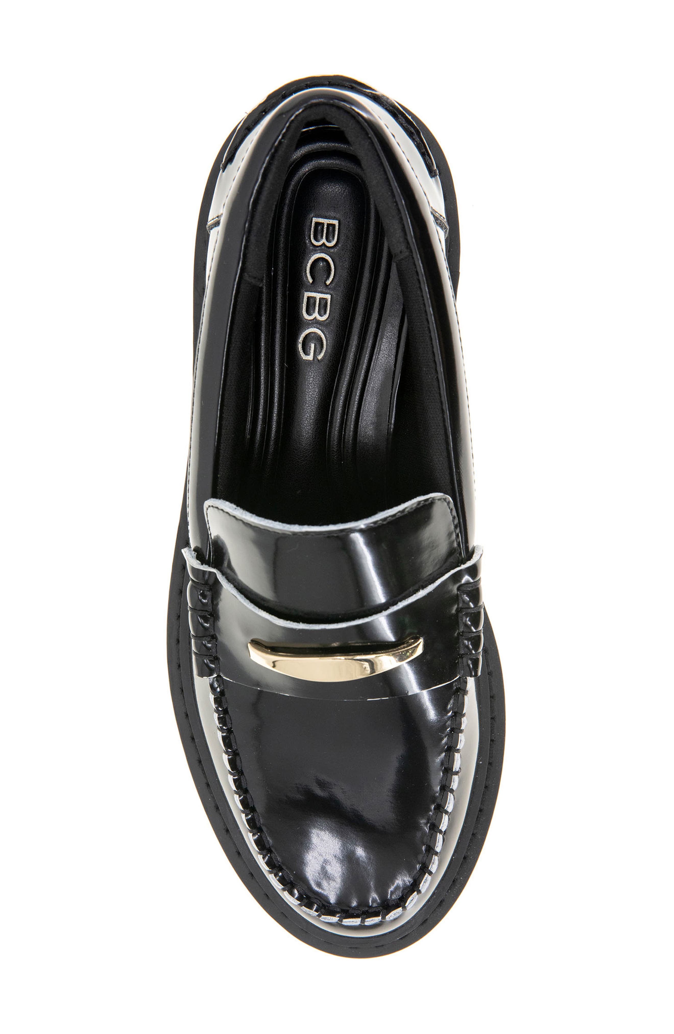 BCBGeneration Laney Lug Loafer, Alternate, color, Black