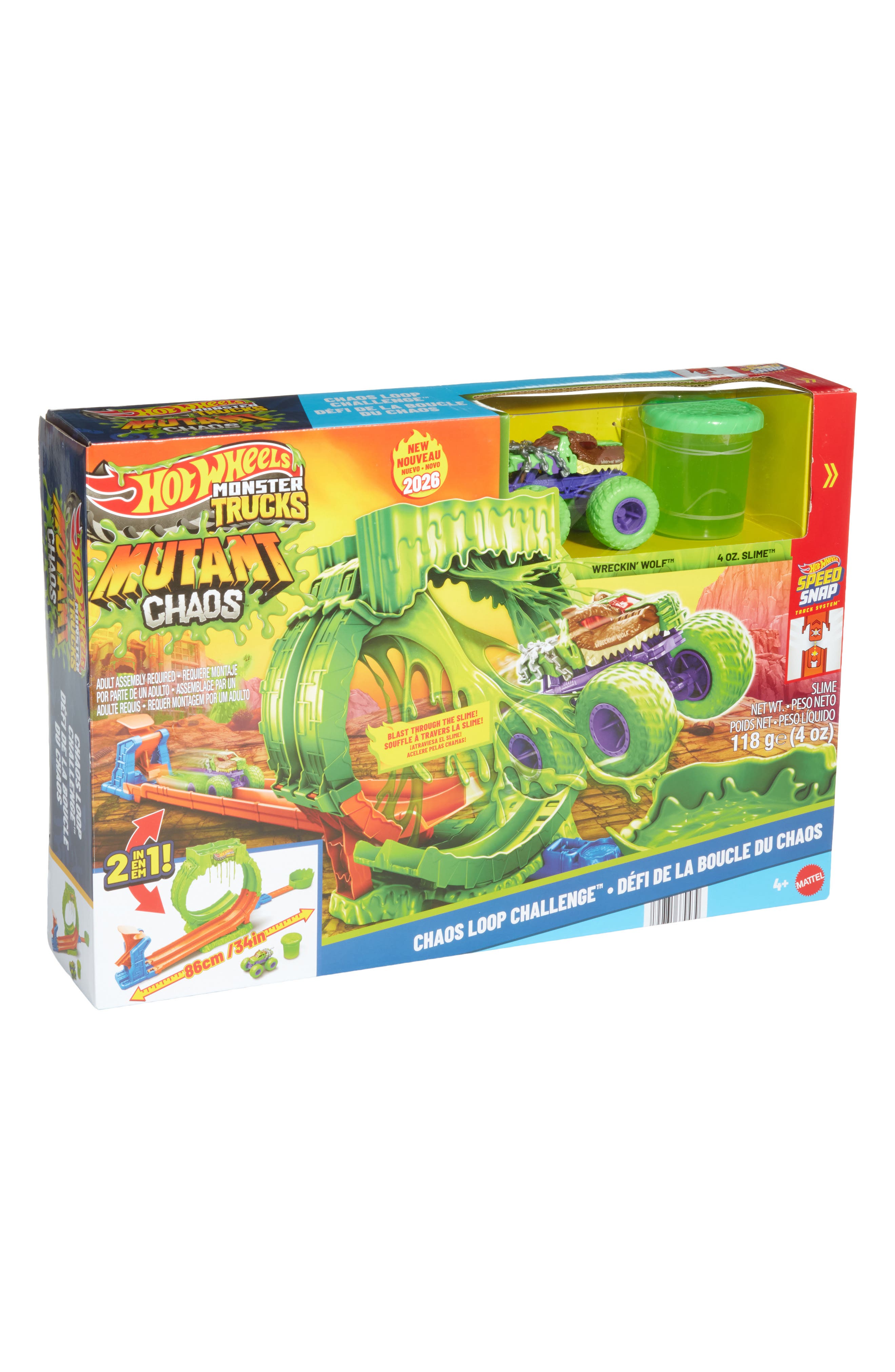 Kids' Monster Trucks Mutant Chaos Loop Challenge Playset