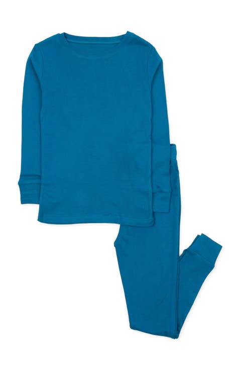 Kids Two-Piece Solid Cotton Matching Family Pajamas (Toddler, Little Kid & Big Kid)