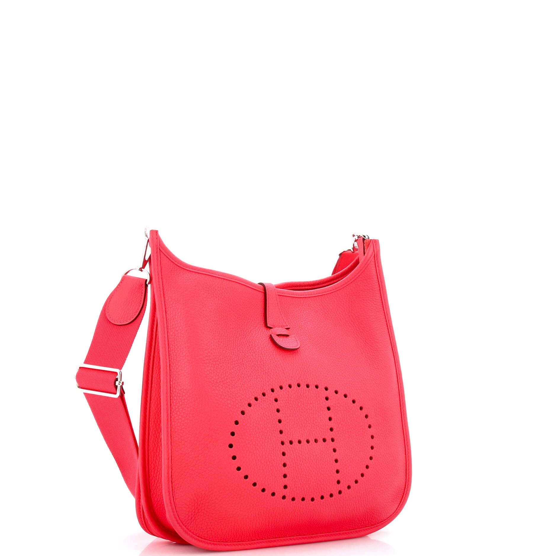 Pre-Owned Hermes Evelyne Bag Gen III Clemence PM, Alternate, color, Rose Extreme