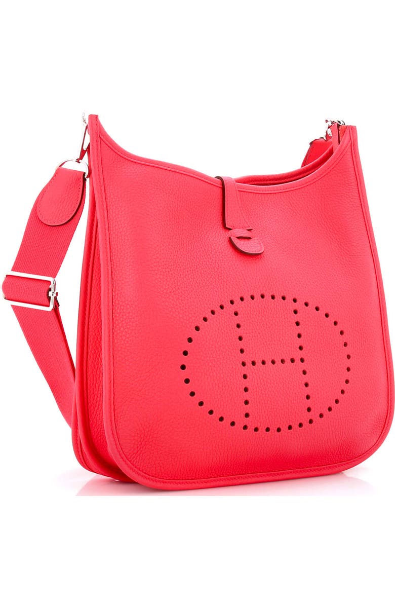 Pre-Owned Hermes Evelyne Bag Gen III Clemence PM, Alternate, color, Rose Extreme