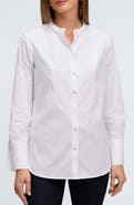 Foxcroft Kris Tux Bib Cotton Button-Up Shirt