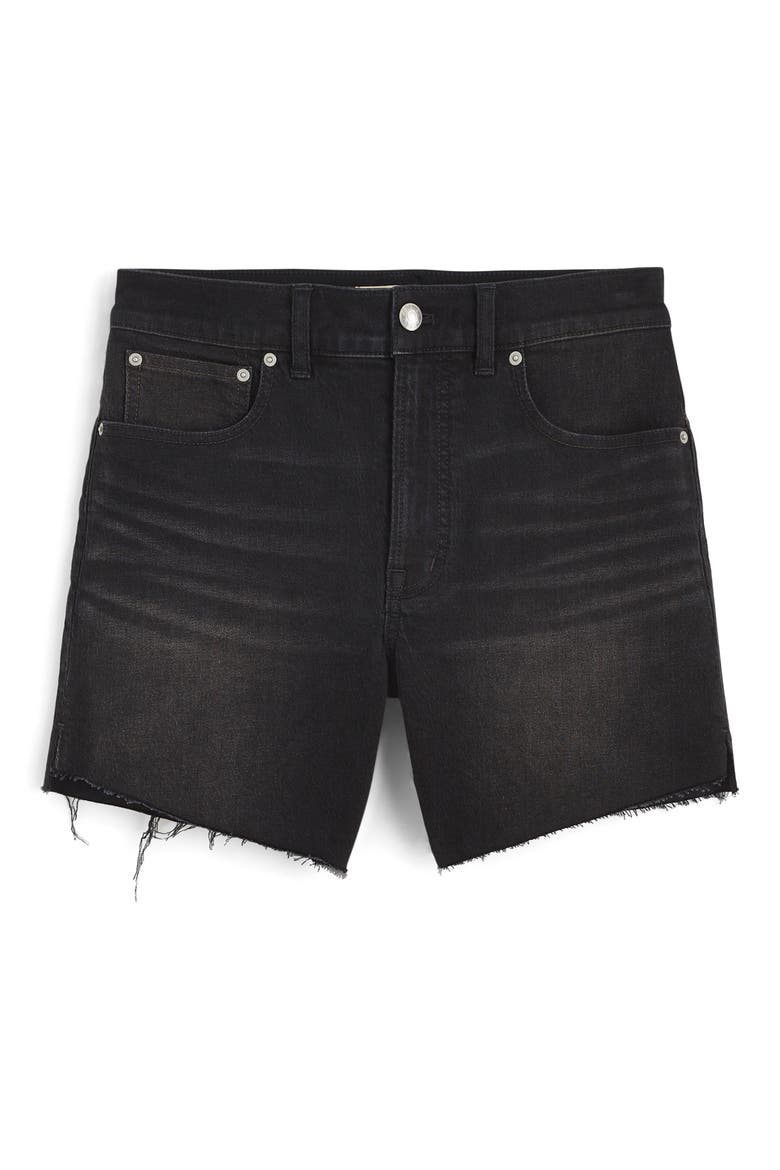 The Perfect Vintage High Waist Mid Length Denim Shorts, Alternate, color, CATALANI WASH