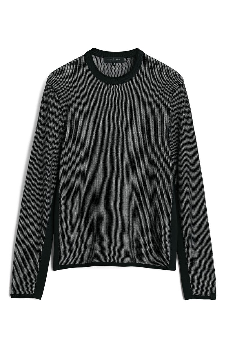 rag & bone Harvey Crewneck Cotton Blend Sweater, Alternate, color, 