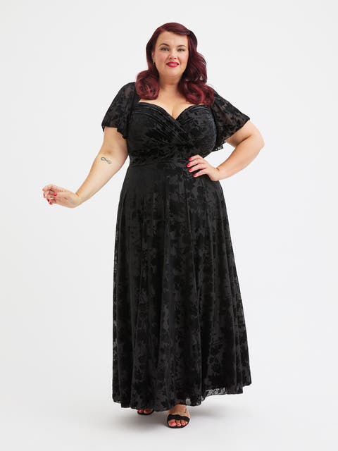 Kemi Vintage Devore Maxi Gown