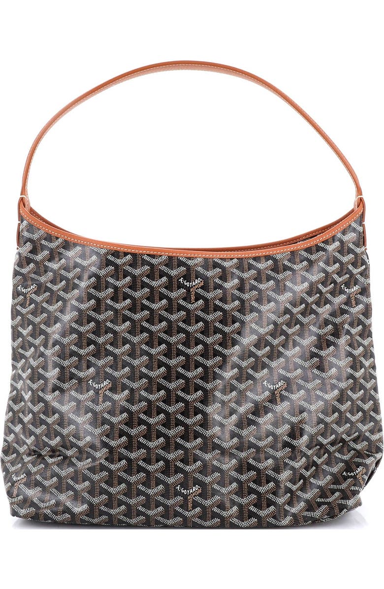 Pre-Owned Goyard Boheme Hobo Coated Canvas, Alternate, color, Brown