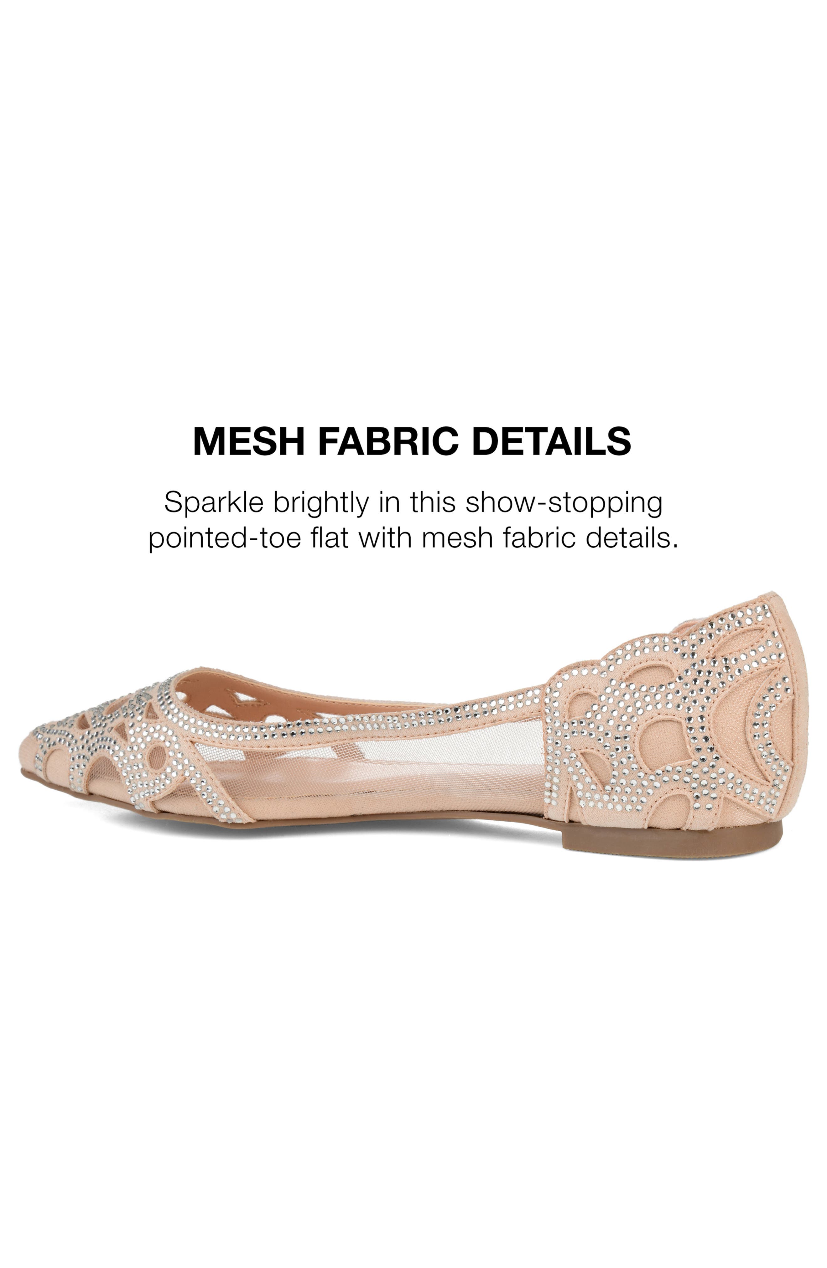 Batavia Rhinestone Flat, Alternate, color, NUDE