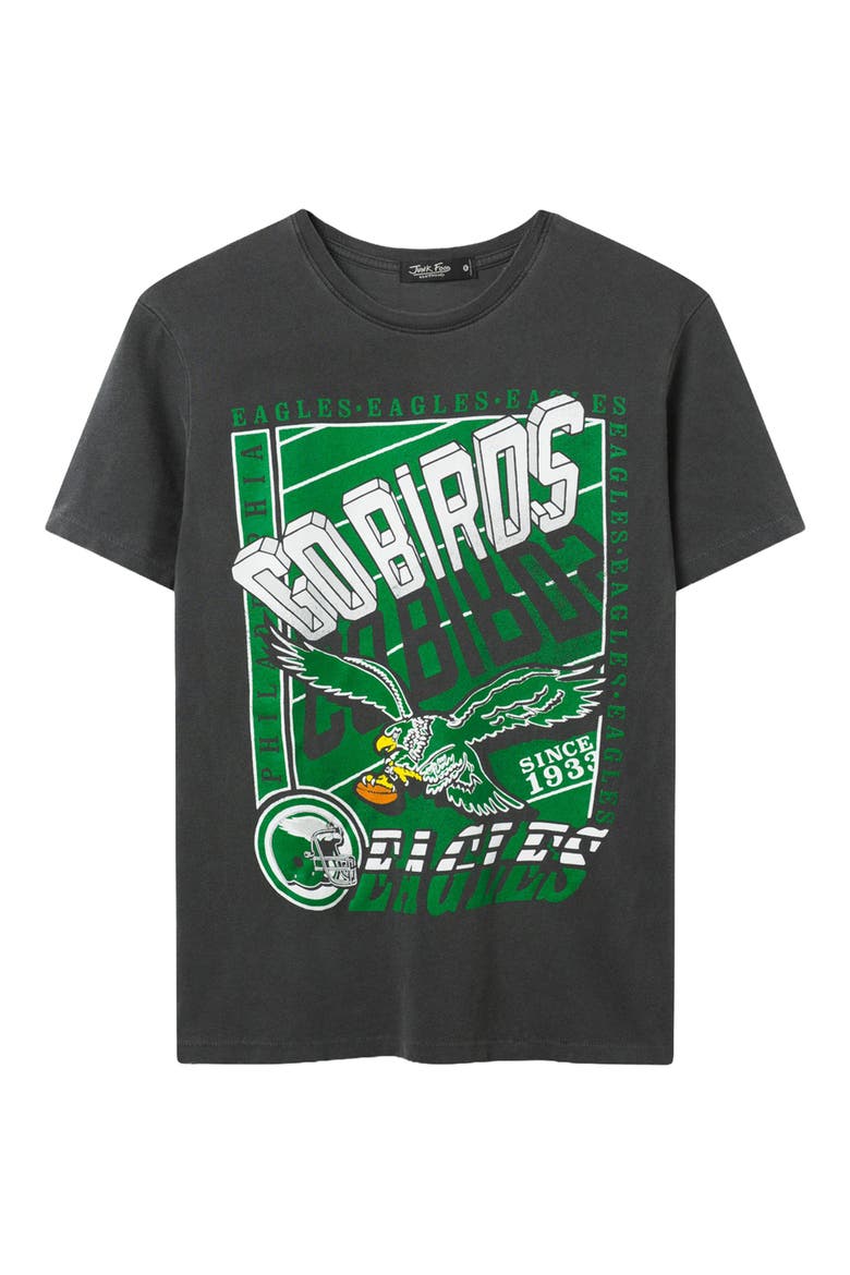 Philadelphia Eagles Go Birds Cotton Graphic T-Shirt, Main, color, TRUE BLACK