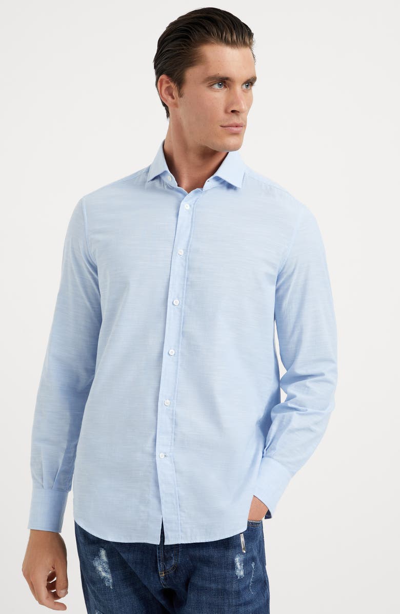 Brunello Cucinelli Oxford shirt, Alternate, color, 