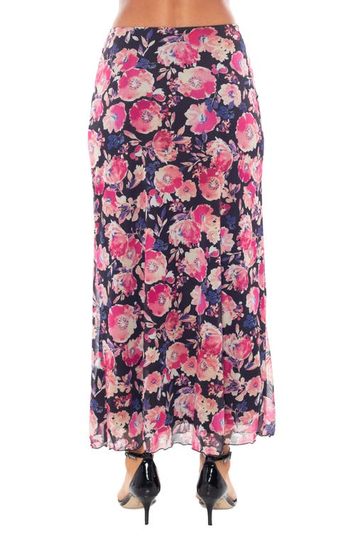 Tash And Sophie Printed Mesh Maxi Skirt