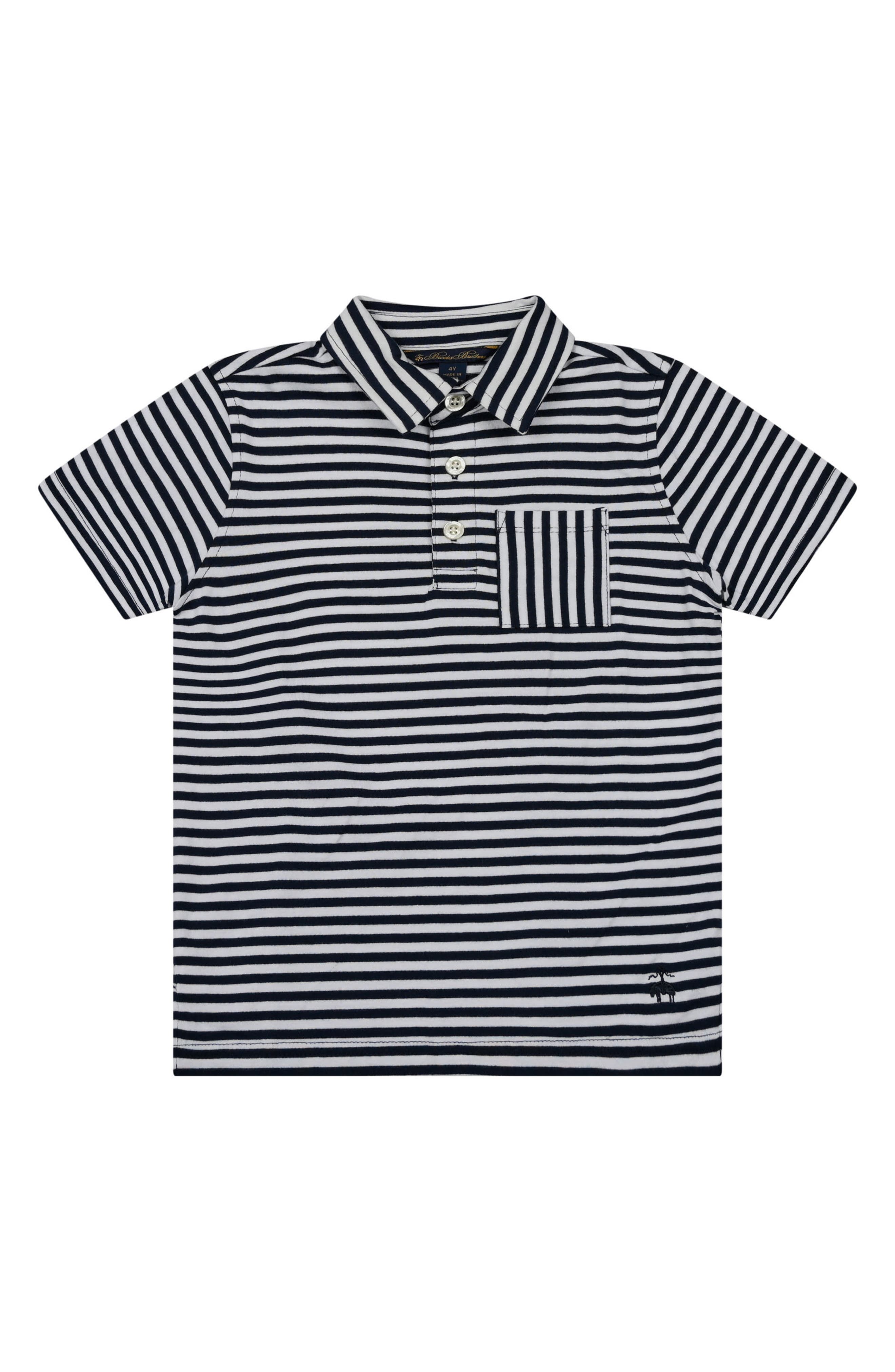 Kids' Stripe Cotton Polo
