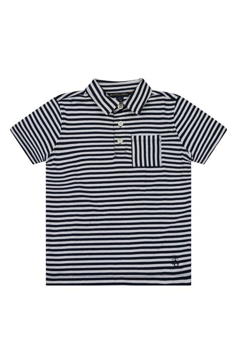 Kids' Stripe Cotton Polo