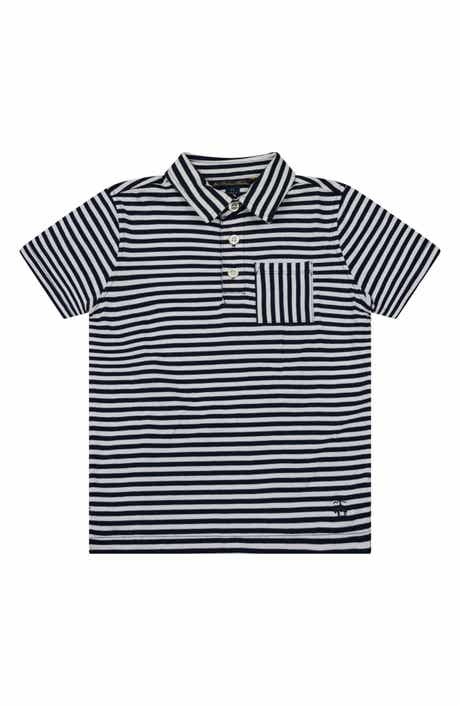 Kids' Stripe Cotton Polo