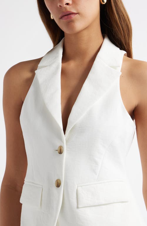 Open Edit Notched Lapel Vest
