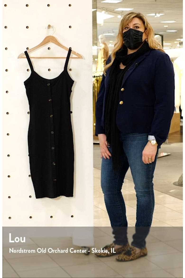 Helsinki Button Detail Ribbed Dress video