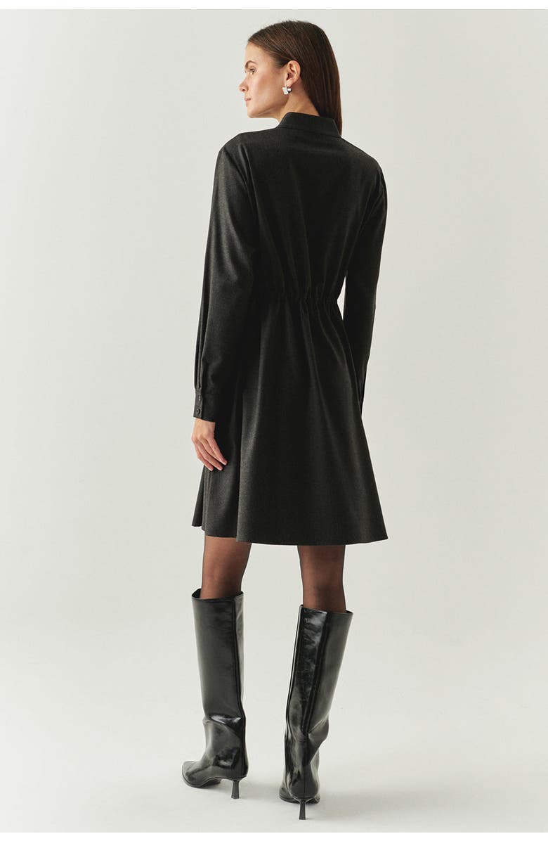 Exquise Denver High Neck Long Sleeve Dress, Alternate, color, Grey