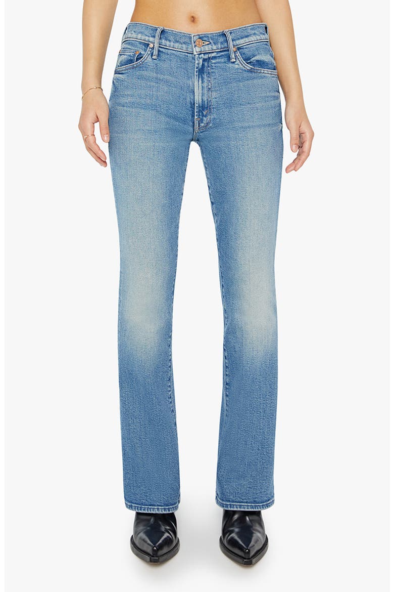 Lil' Outsider Sneak High Waist Bootcut Jeans, Main, color, FLAG ME DOWN