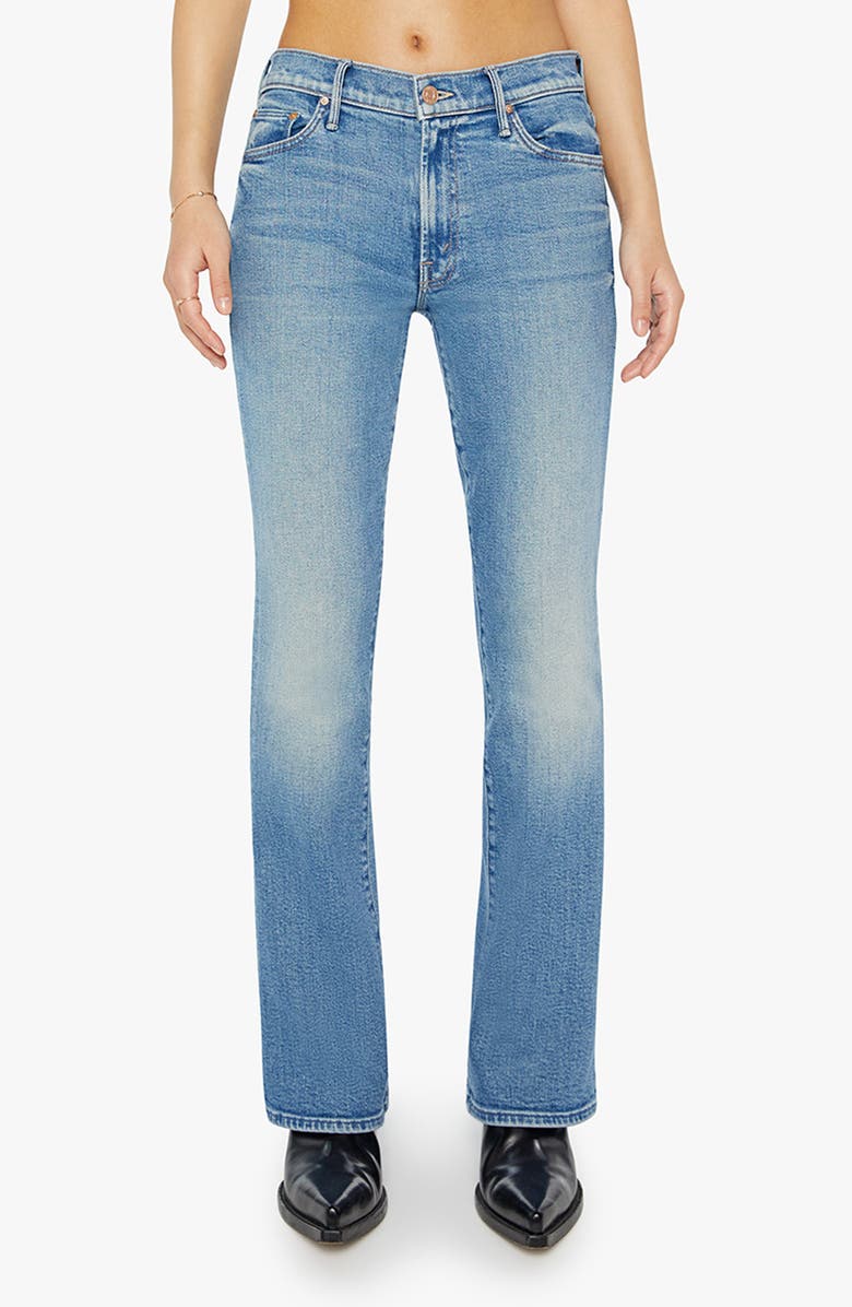 MOTHER Lil' Outsider Sneak High Waist Bootcut Jeans, Main, color,