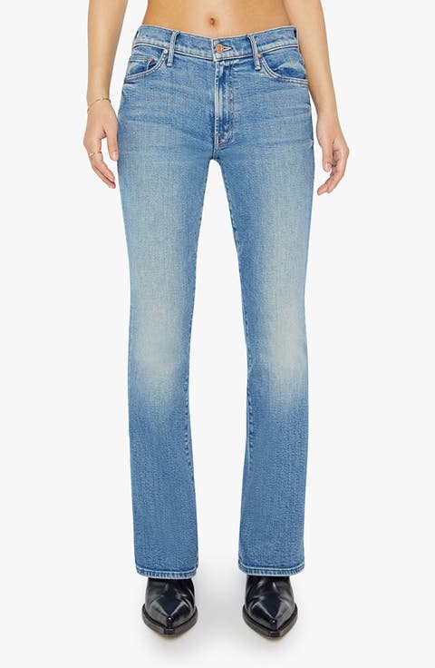 Lil' Outsider Sneak High Waist Bootcut Jeans (Flag Me Down) (Petite)