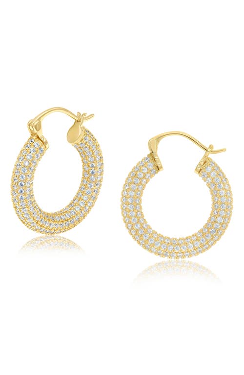 SHYMI SHYMI THICK PAVÉ HOOP EARRINGS