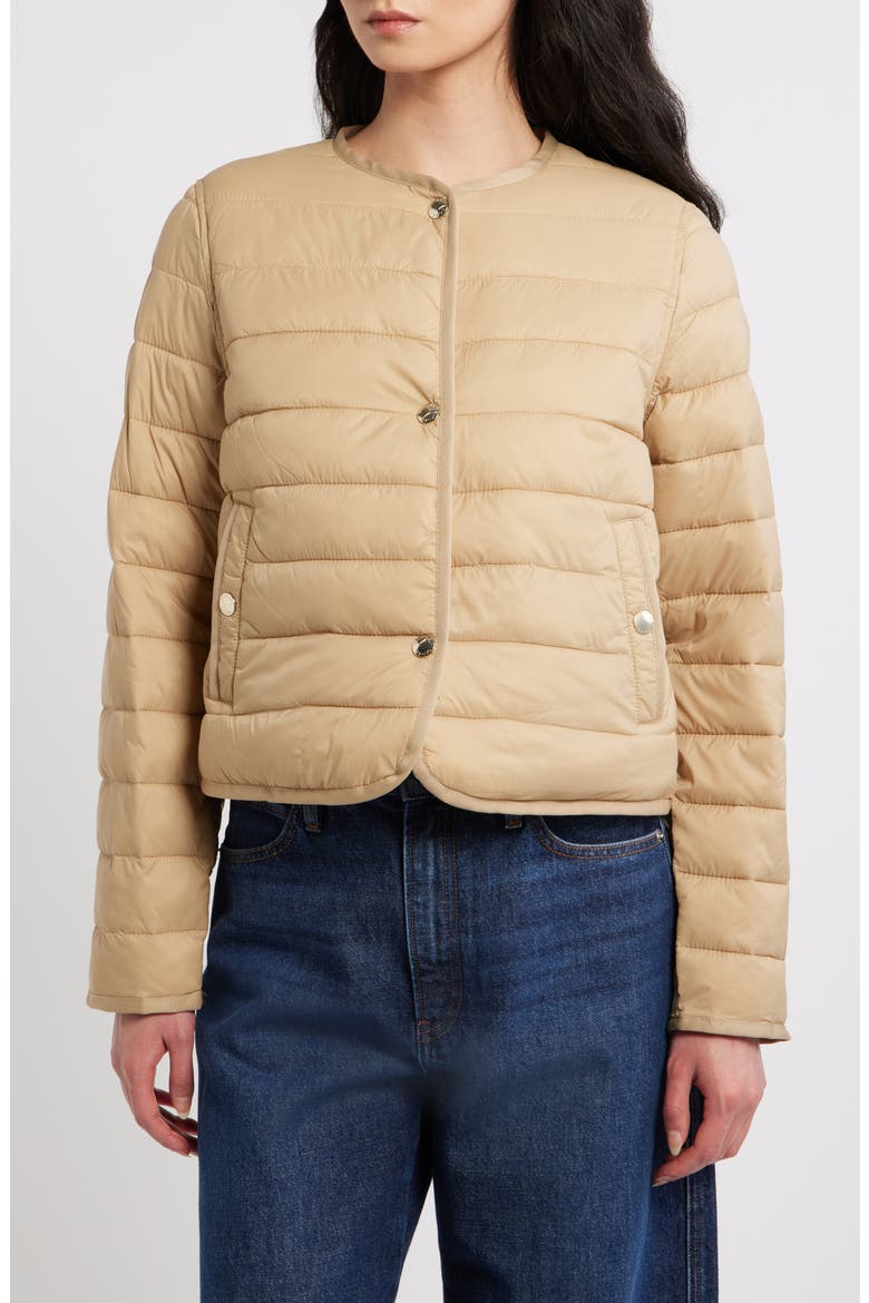 Reversible Quilted Jacket, Alternate, color, KHAKI