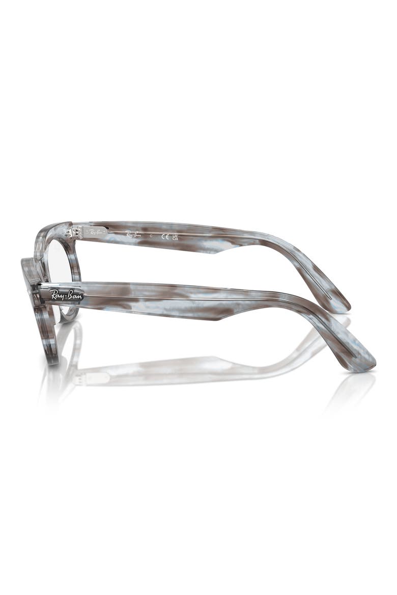 RX2242V 53mm Oval Optical Glasses, Alternate, color, BLUE