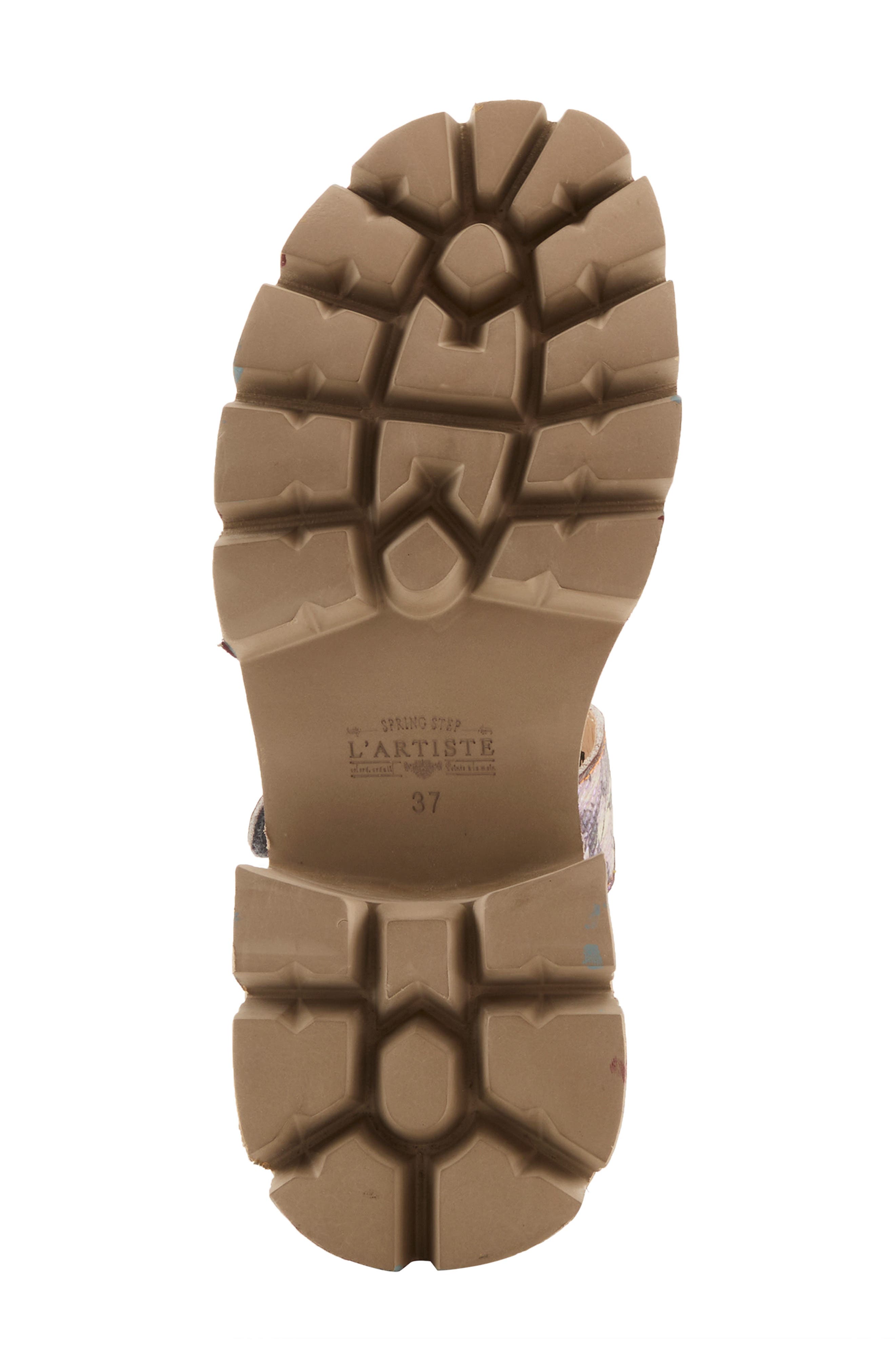 L'Artiste by Spring Step Macha Platform Sandal, Alternate, color, Blue Multi